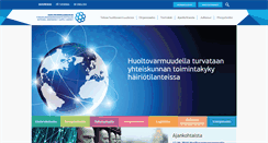 Desktop Screenshot of huoltovarmuuskeskus.fi